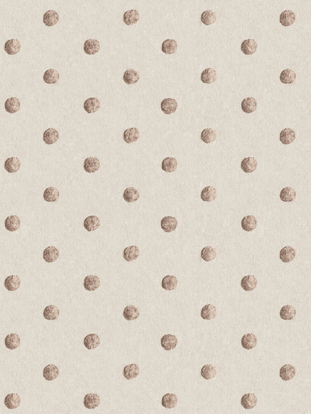 'Chenille Dots Small' Wallpaper by Chris Benz - Latte