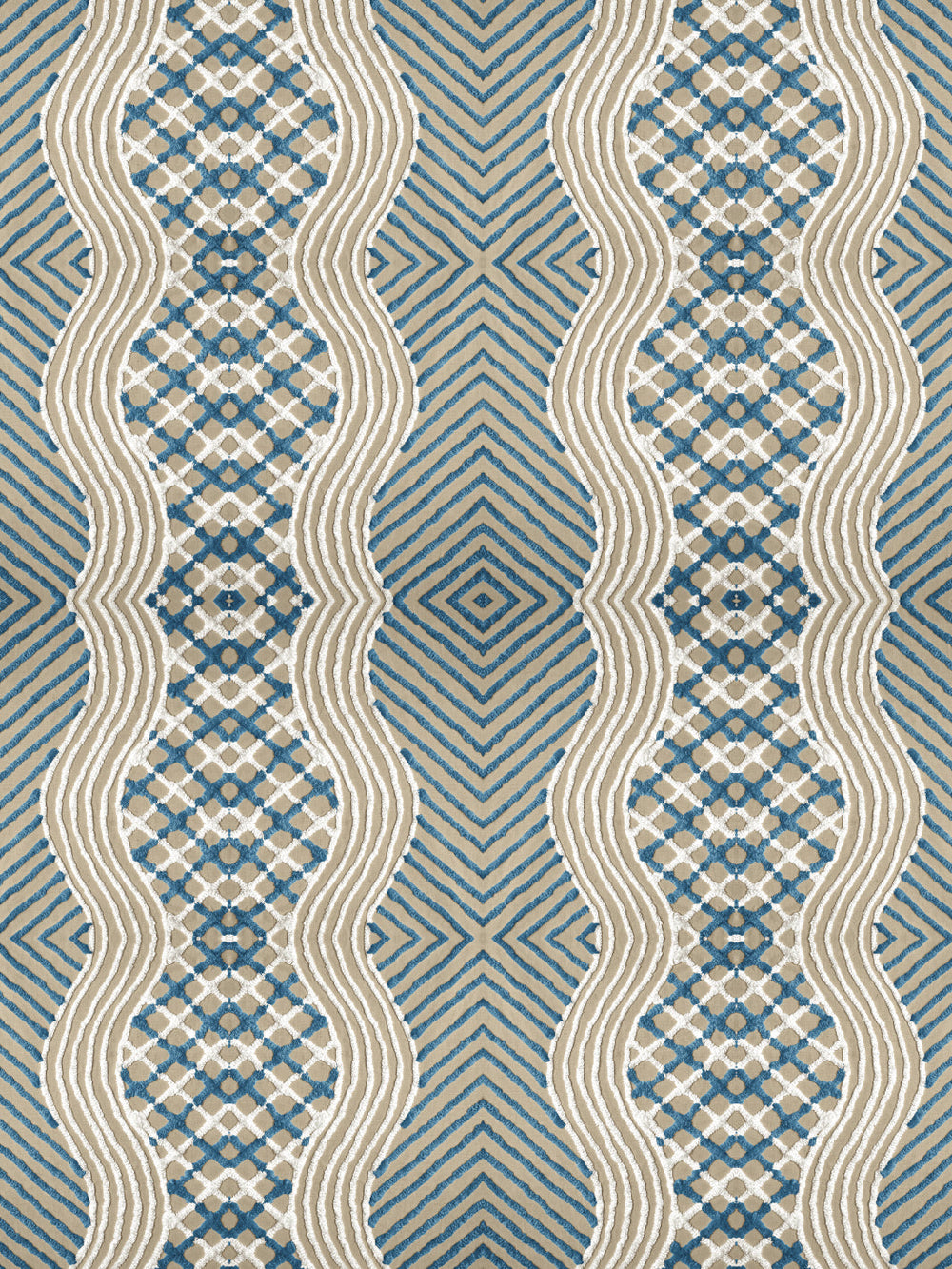 chenille-stripe-wallpaper-chris-benz-blue-on-taupe
