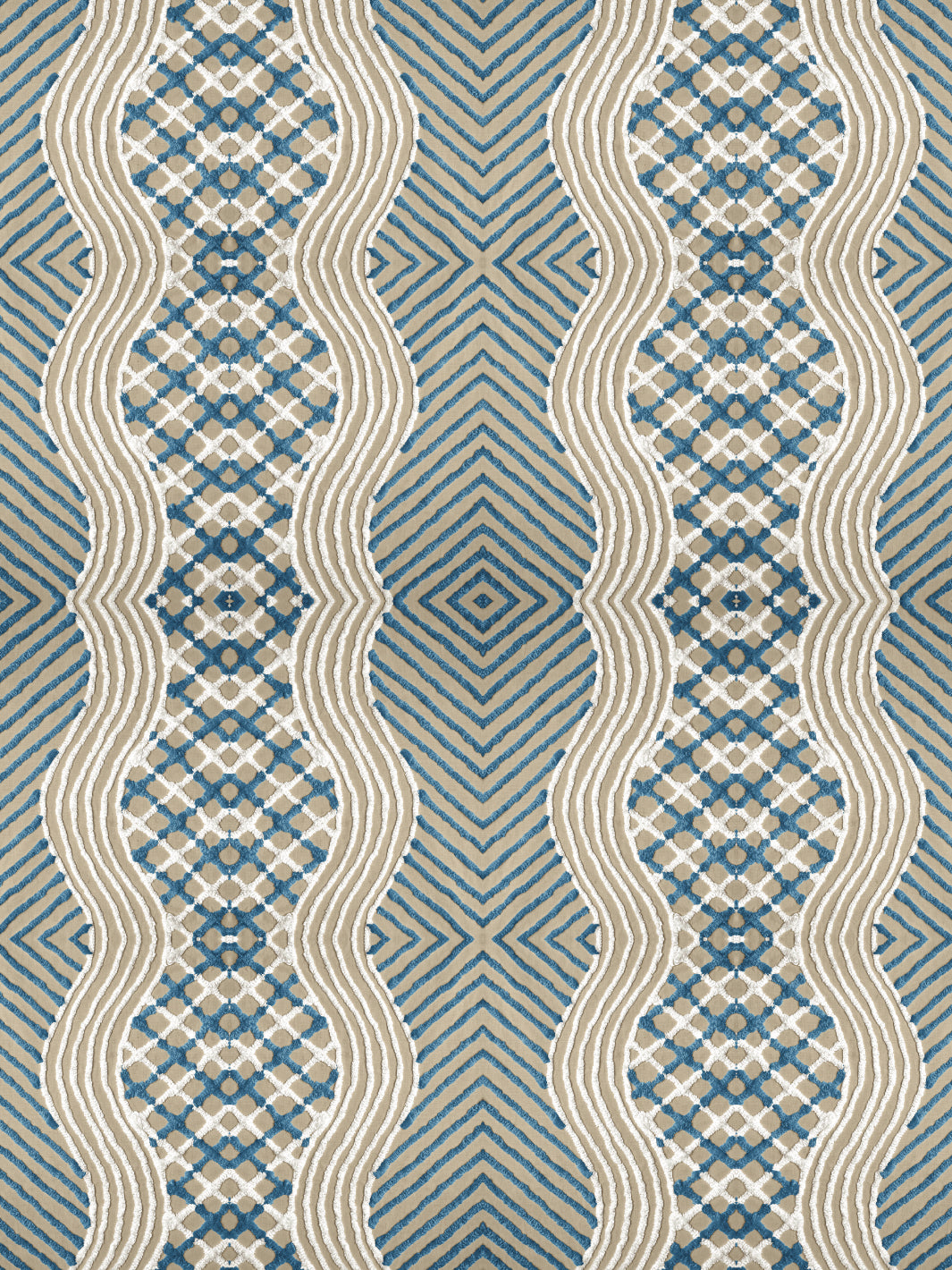 chenille-stripe-wallpaper-chris-benz-blue-on-taupe