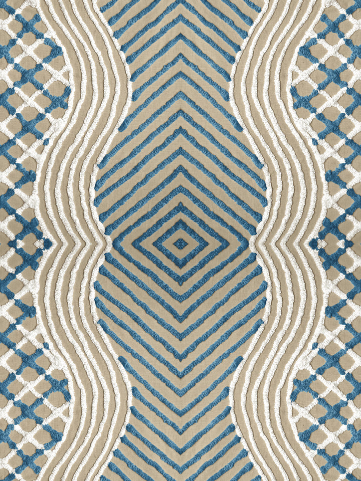 chenille-stripe-wallpaper-chris-benz-blue-on-taupe