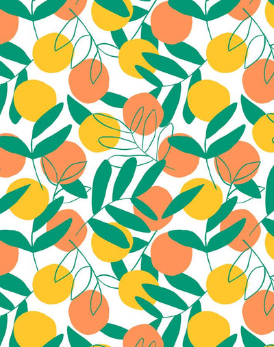 'Citrus' Wallpaper by Tea Collection - Creamsicle