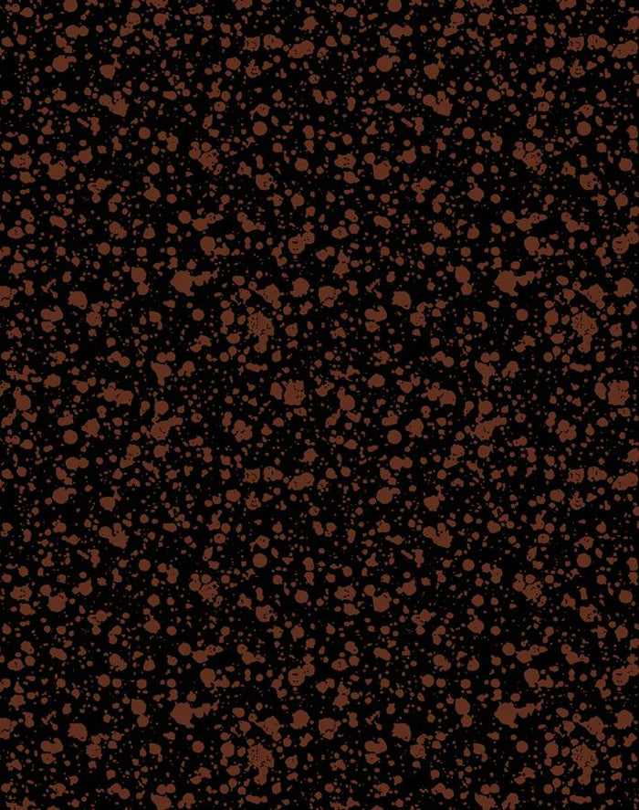 'Corner Deli' Wallpaper by Chris Benz - Black / Sienna