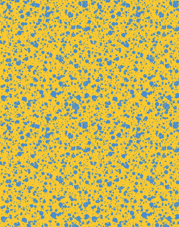 'Corner Deli' Wallpaper by Chris Benz - Yellow / Blue