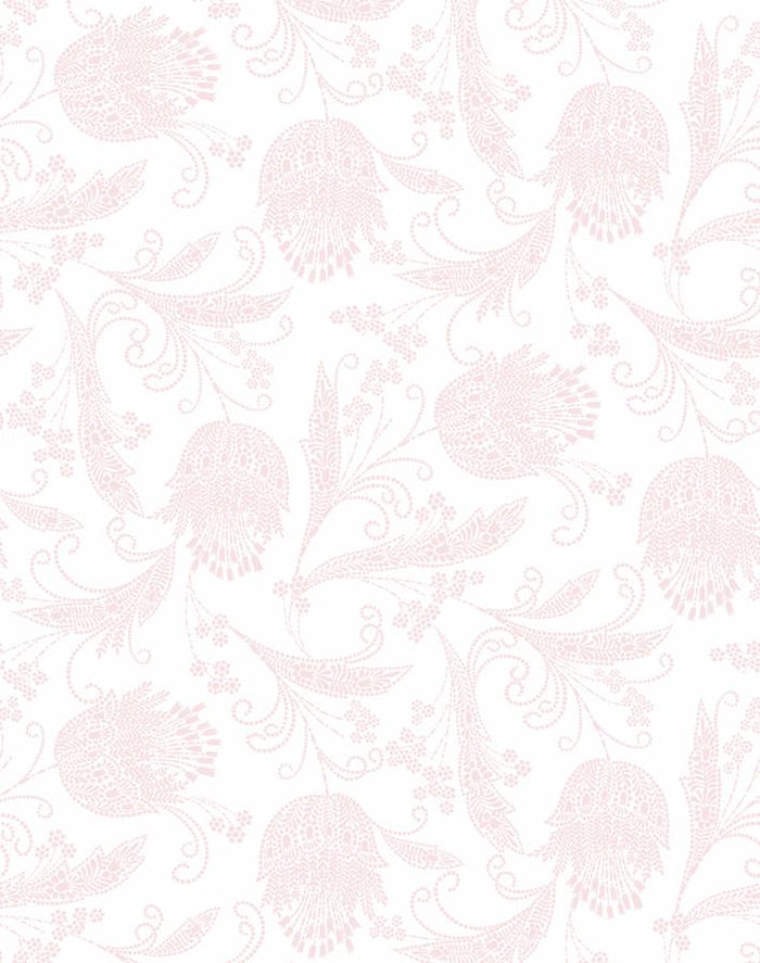 'Dear Prudence' Wallpaper by Wallshoppe - Pink