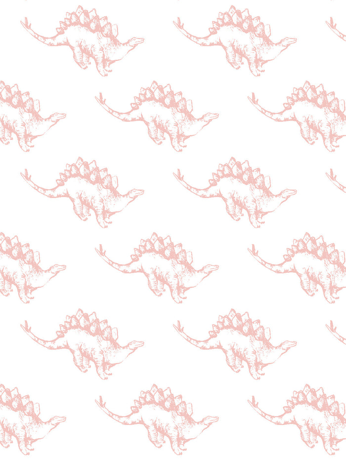 'Dinos' Wallpaper by Tea Collection - Pink