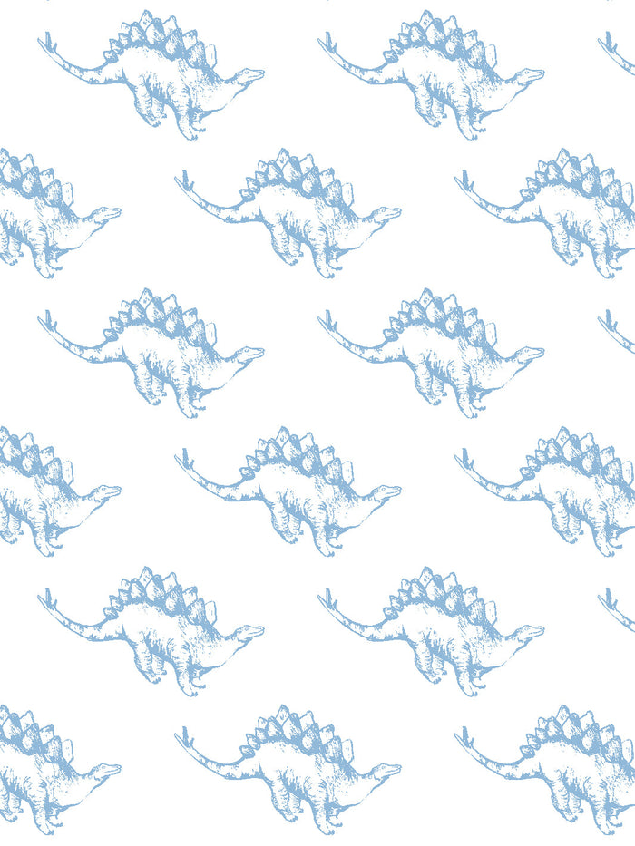 'Dinos' Wallpaper by Tea Collection - Cornflower