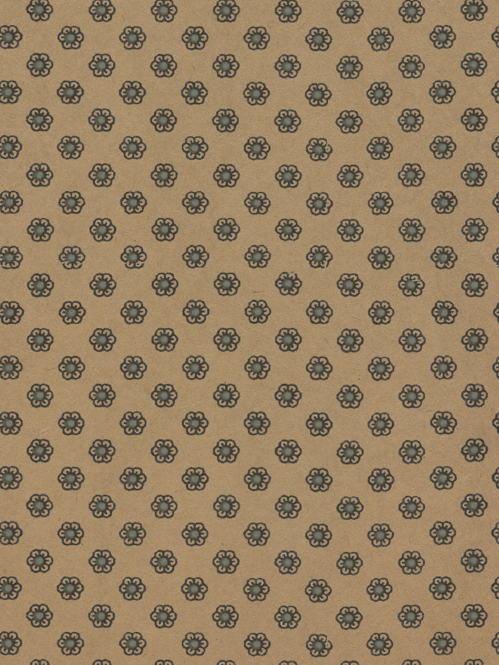 ditsy flower kraft wallpaper chris benz black blue