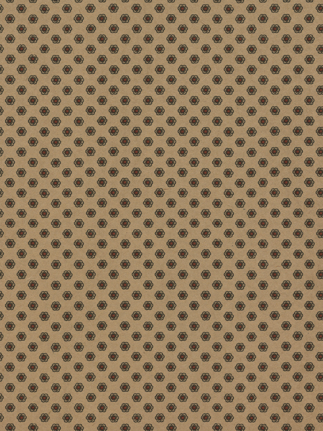 ditsy flower kraft wallpaper chris benz blue red