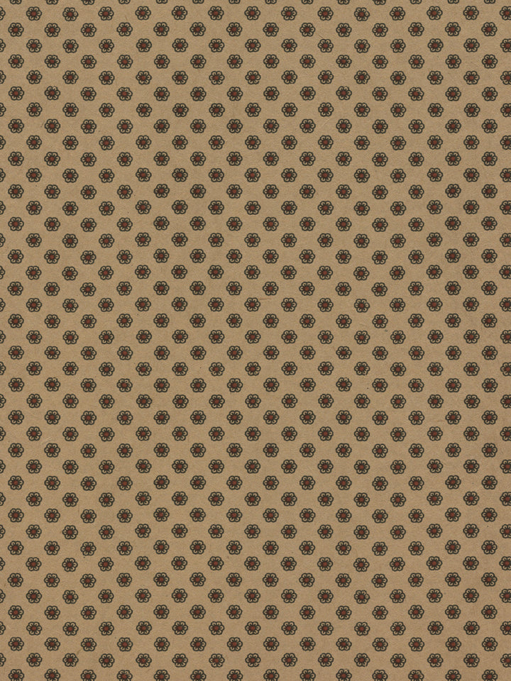 ditsy flower kraft wallpaper chris benz blue red