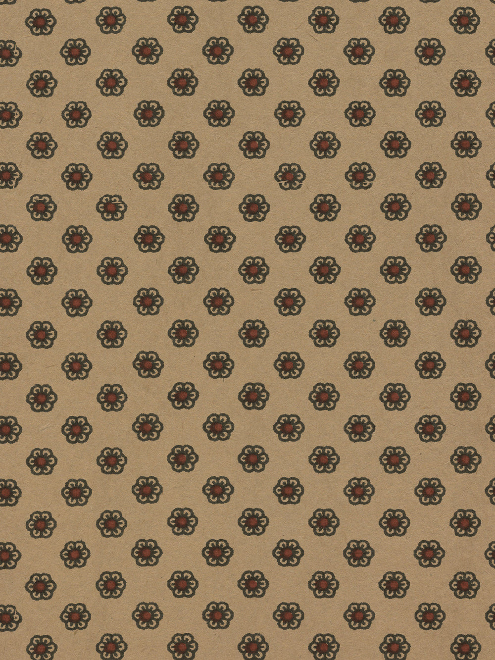 ditsy flower kraft wallpaper chris benz blue red