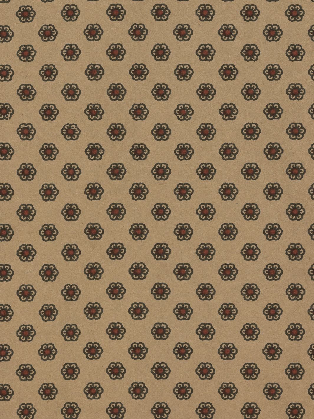 ditsy flower kraft wallpaper chris benz blue red