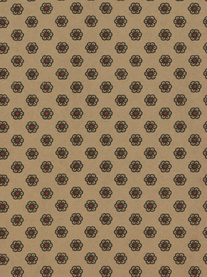 ditsy flower kraft wallpaper chris benz blue red