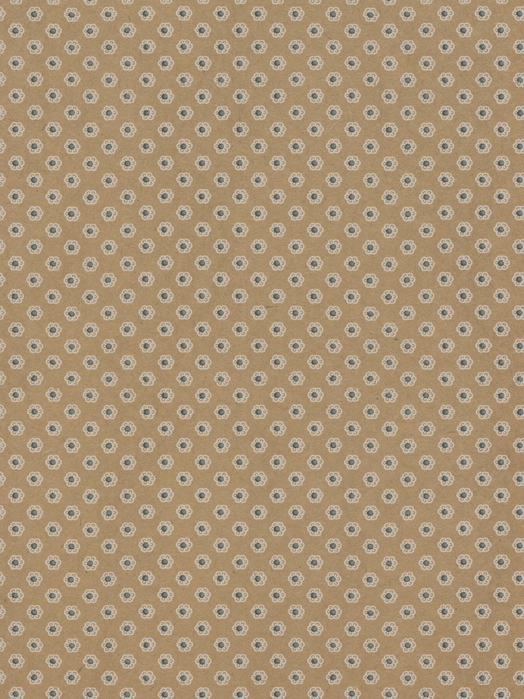 ditsy flower kraft wallpaper chris benz marina white