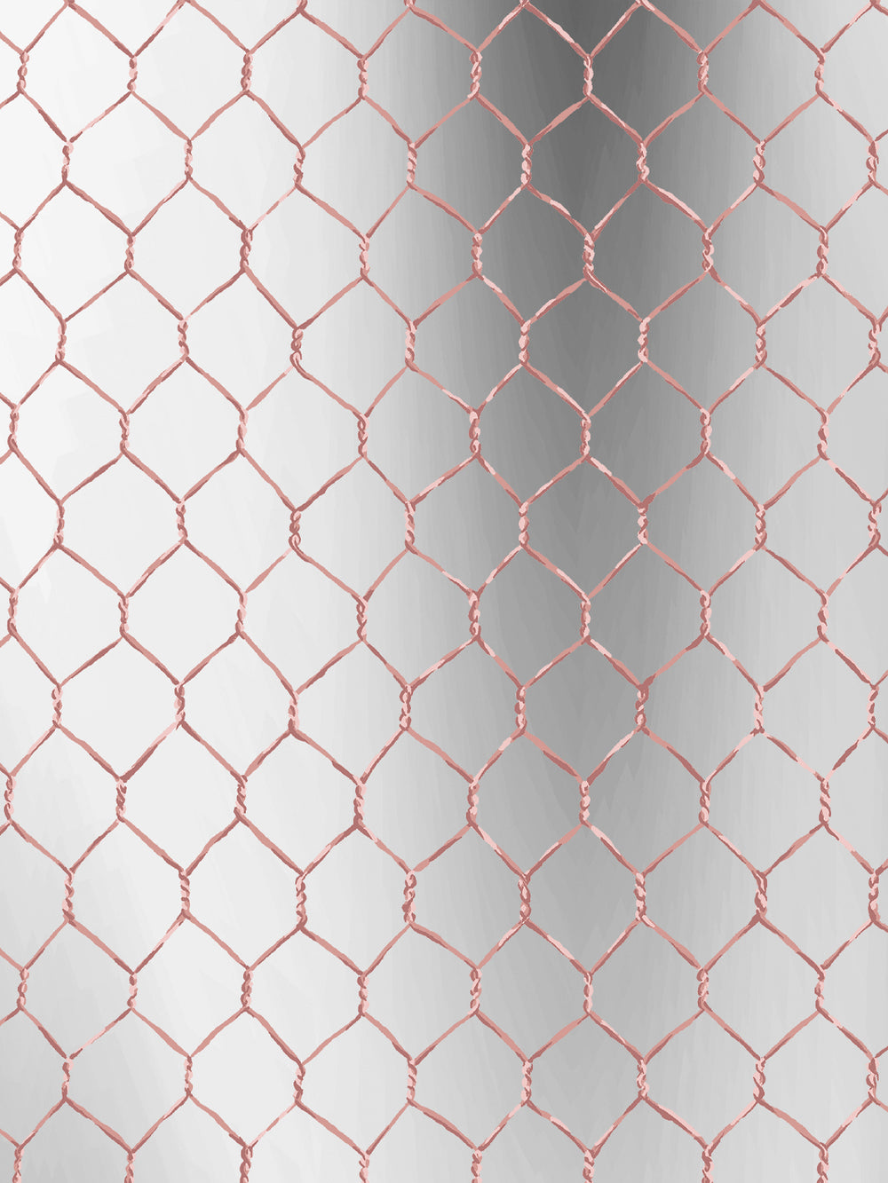 evelyns chicken wire shiny silver wallpaper by sarah jessica parker bleecker blush on mirror