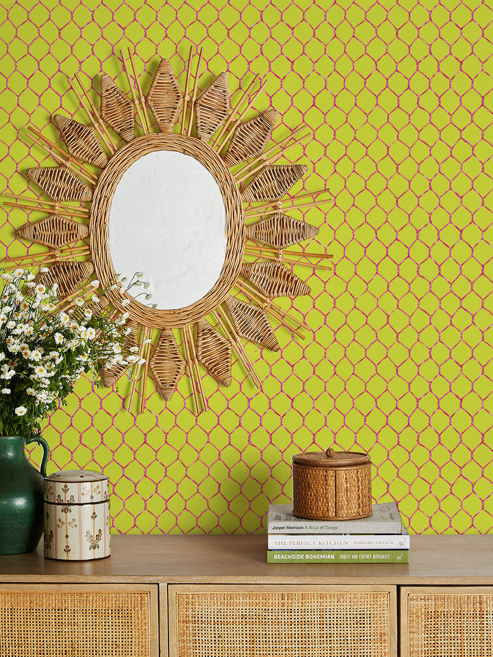 evelyns-chicken-wire-wallpaper-by-sarah-jessica-parker-raspberry-on-citron