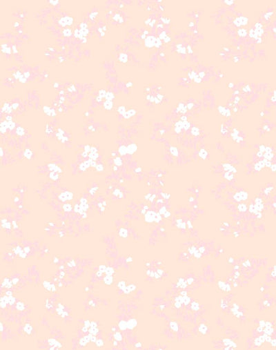'Françoise Floral' Wallpaper by Clare V. - Pink / Peach