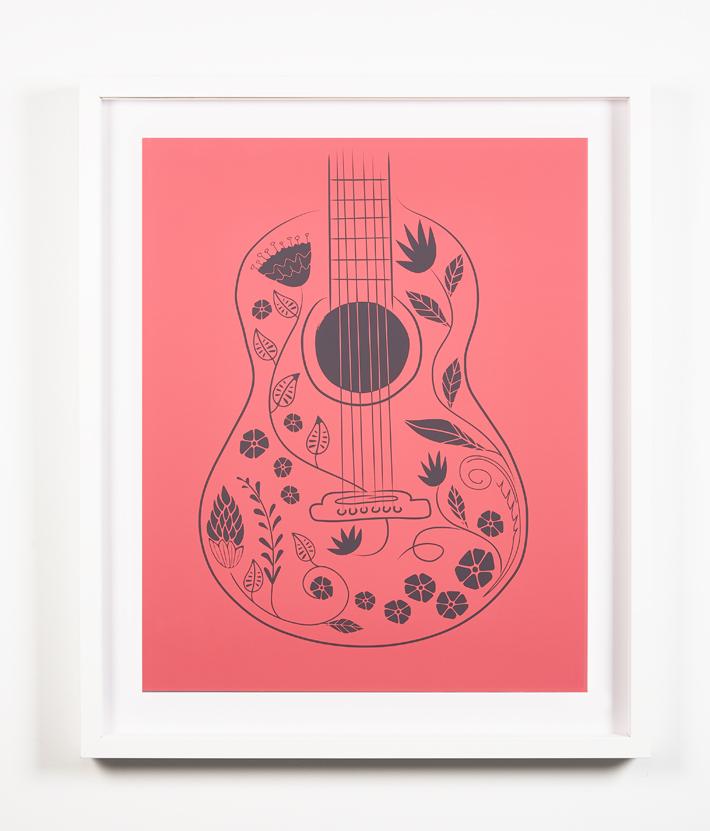 Artshoppe Guitar by Tea Collection