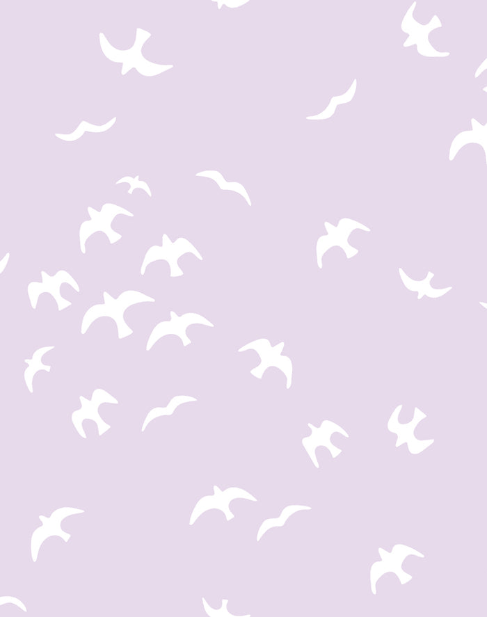 'Gulls' Wallpaper by Tea Collection - Lavender