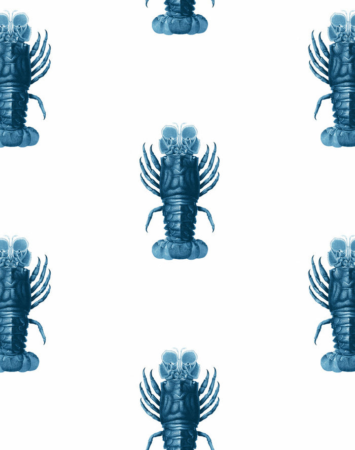 'Jack The Crustacean' Wallpaper by Wallshoppe - Blue