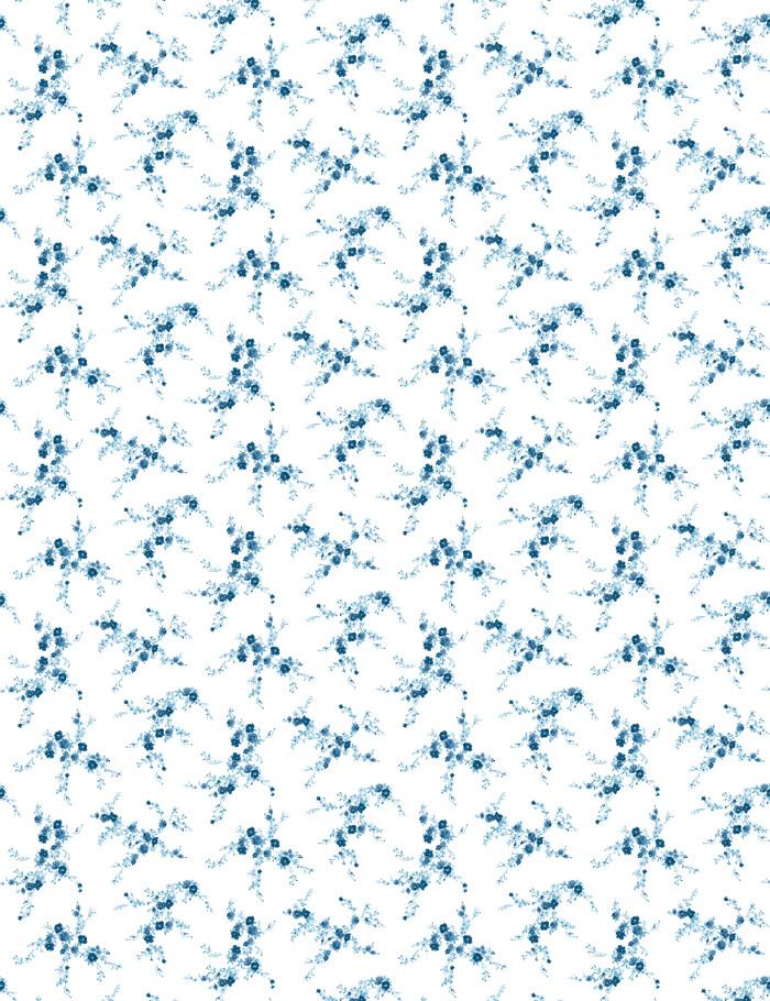 blue ditsy wallpaper