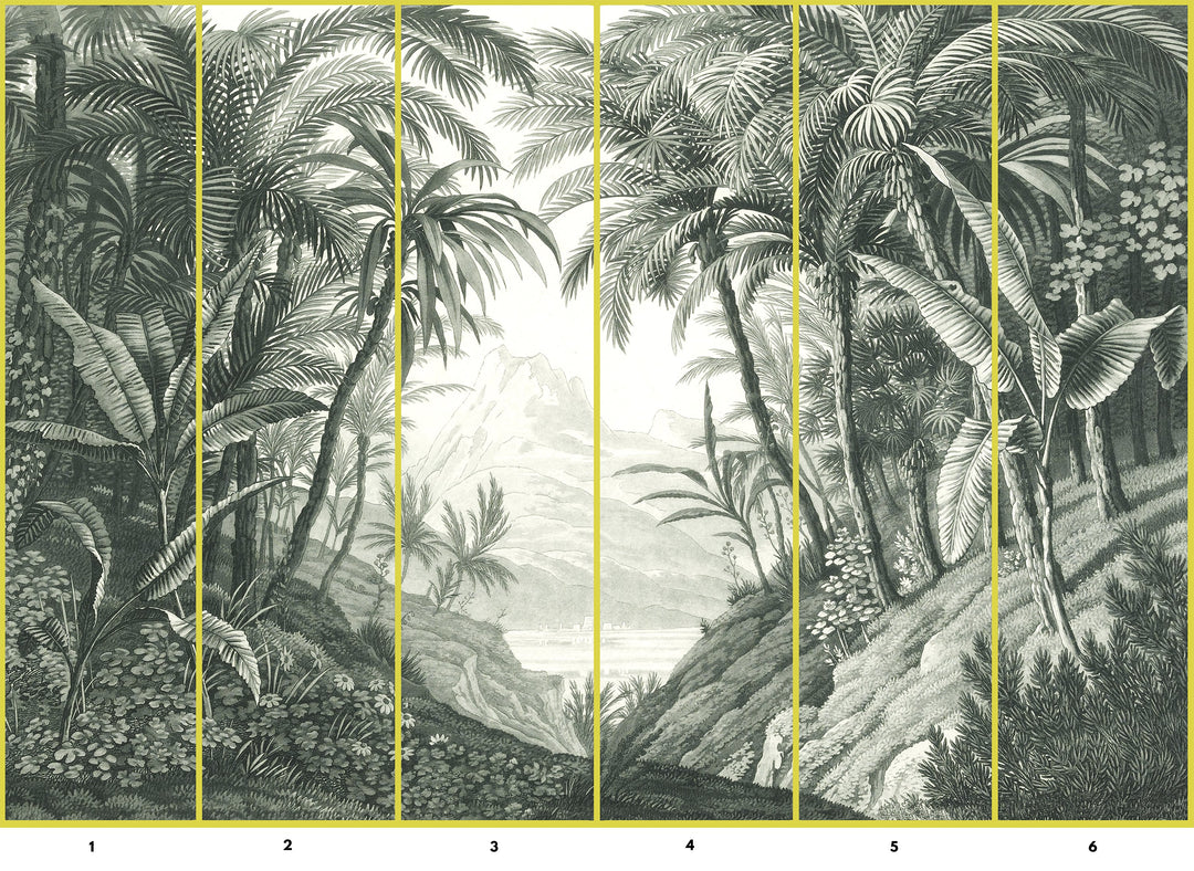 jungle removable mural