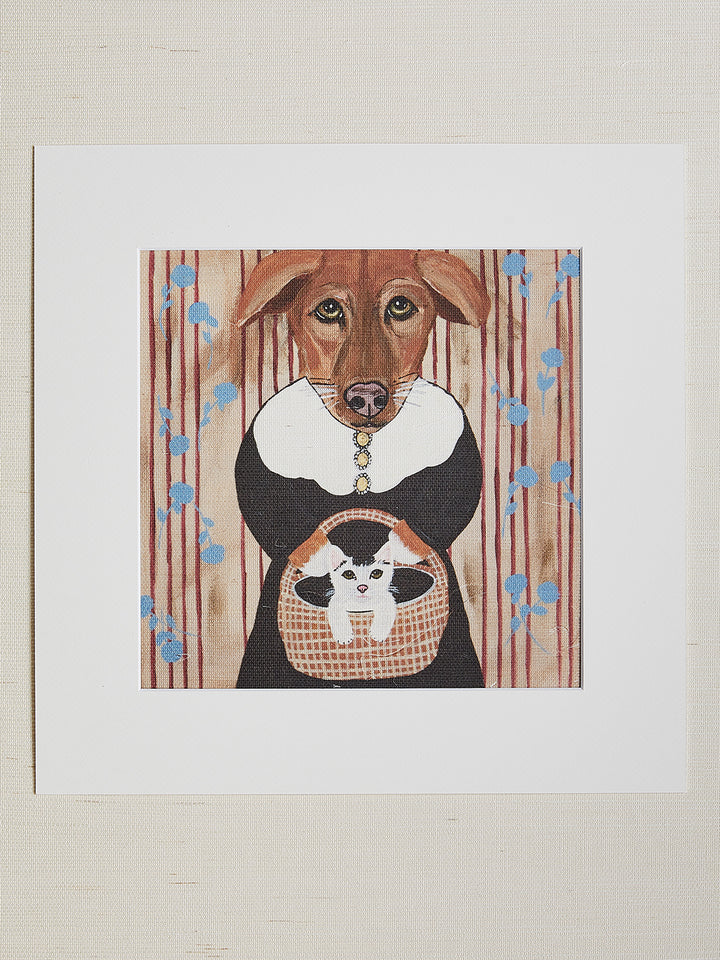 'Kitten Chauffeur' by Carly Beck Art Print