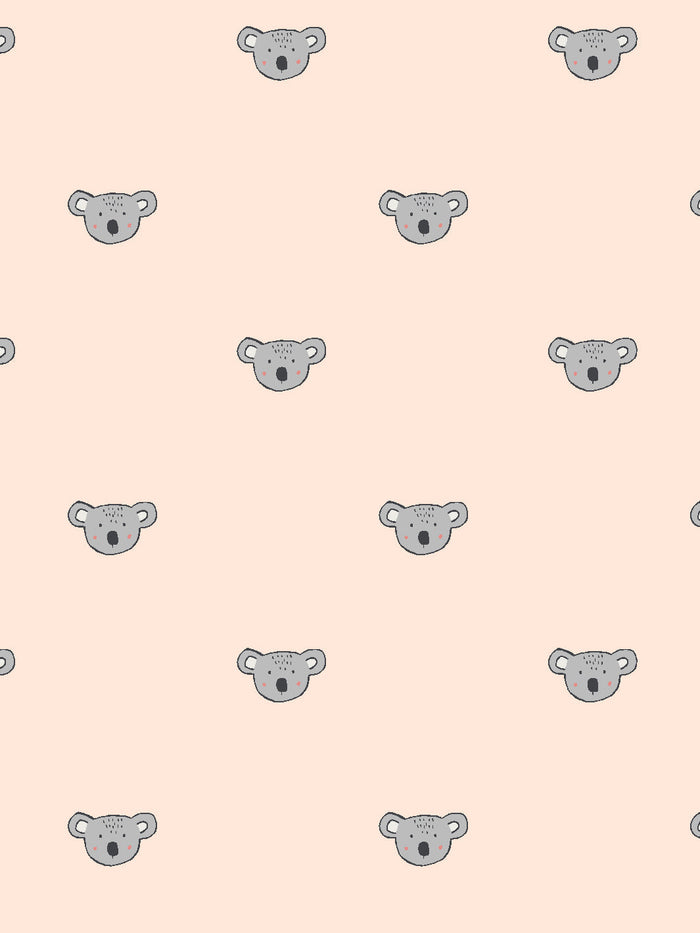 'Koala' Wallpaper by Tea Collection - Peach