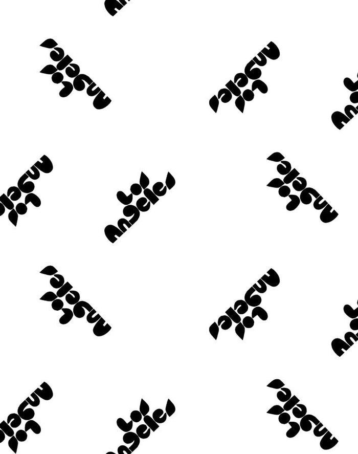 'Los Angeles' Wallpaper by Clare V. - Black / White