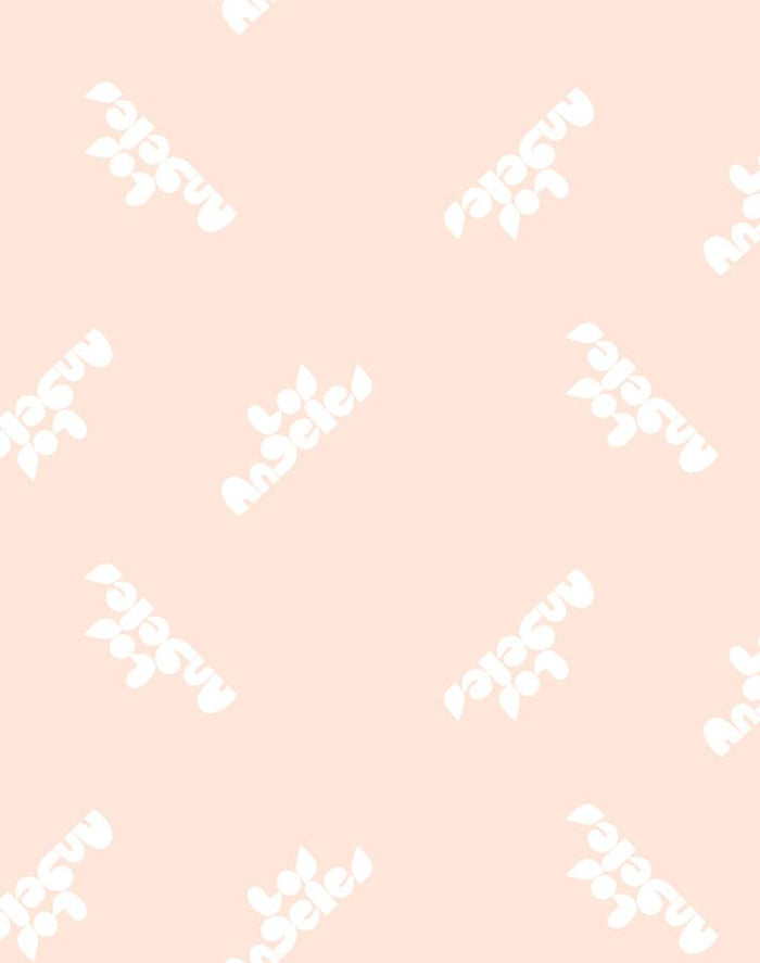 'Los Angeles' Wallpaper by Clare V. - Blush