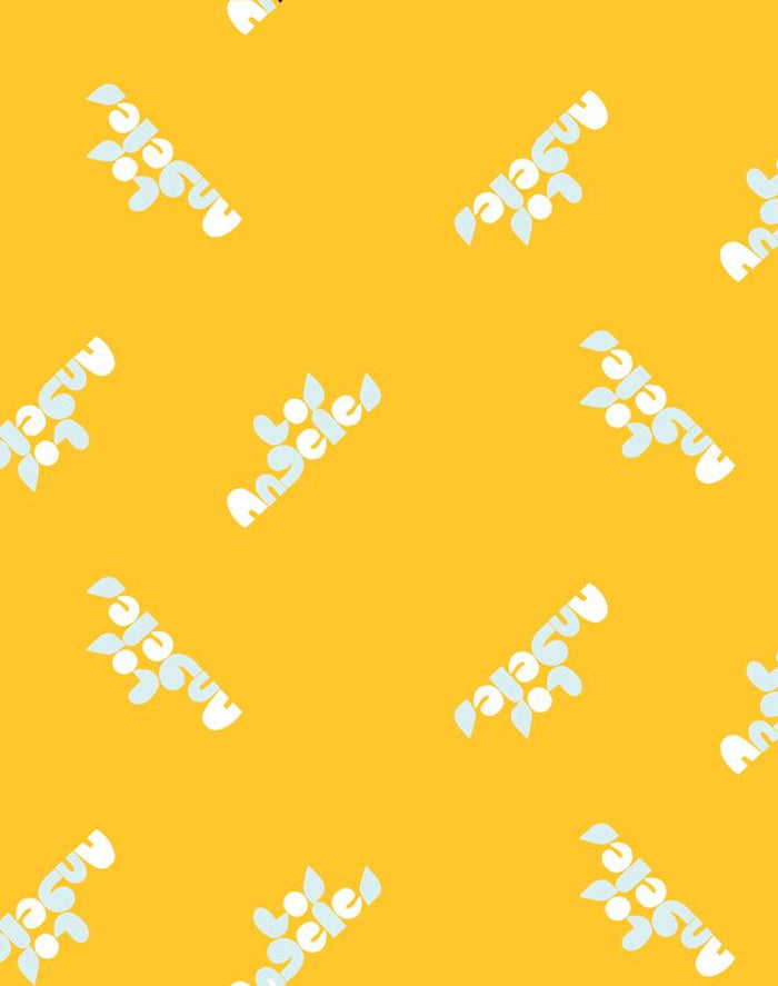 'Los Angeles' Wallpaper by Clare V. - Gold