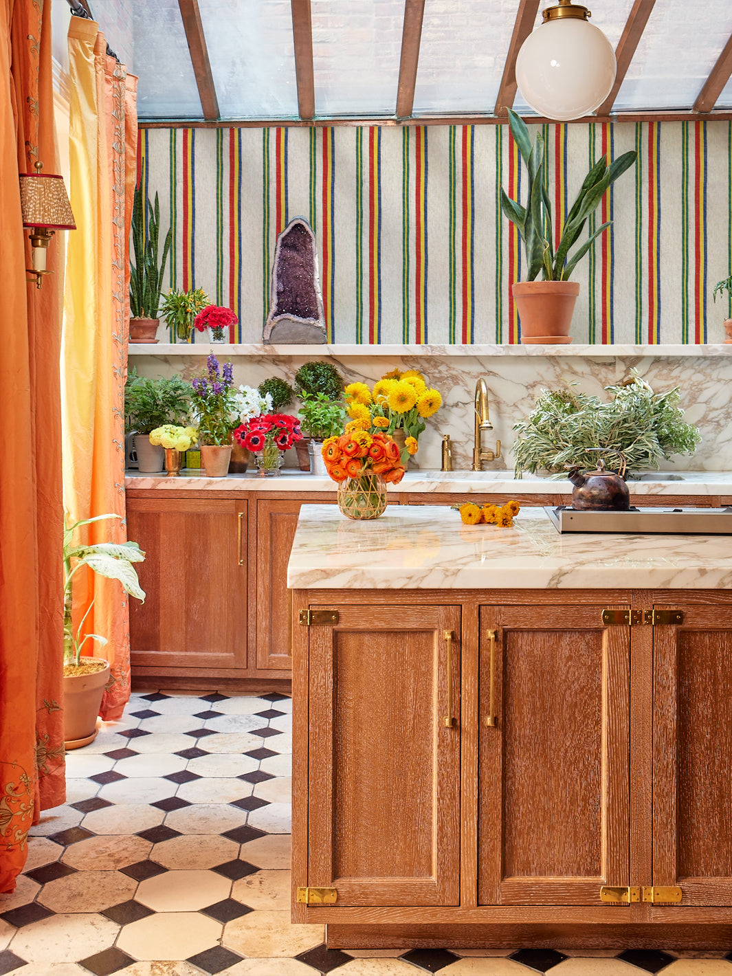tropical kitchen wallpaper
