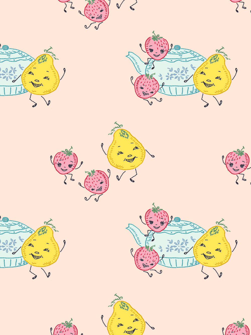 life-is-a-banquet-toss-wallpaper-by-lingua-franca-peach