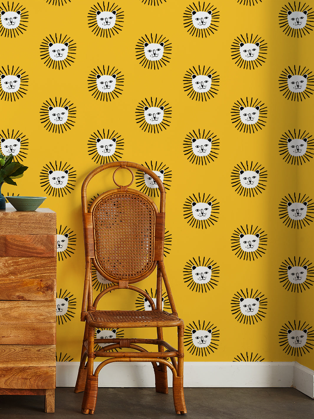lions-head-wallpaper-by-tea-collection-marigold