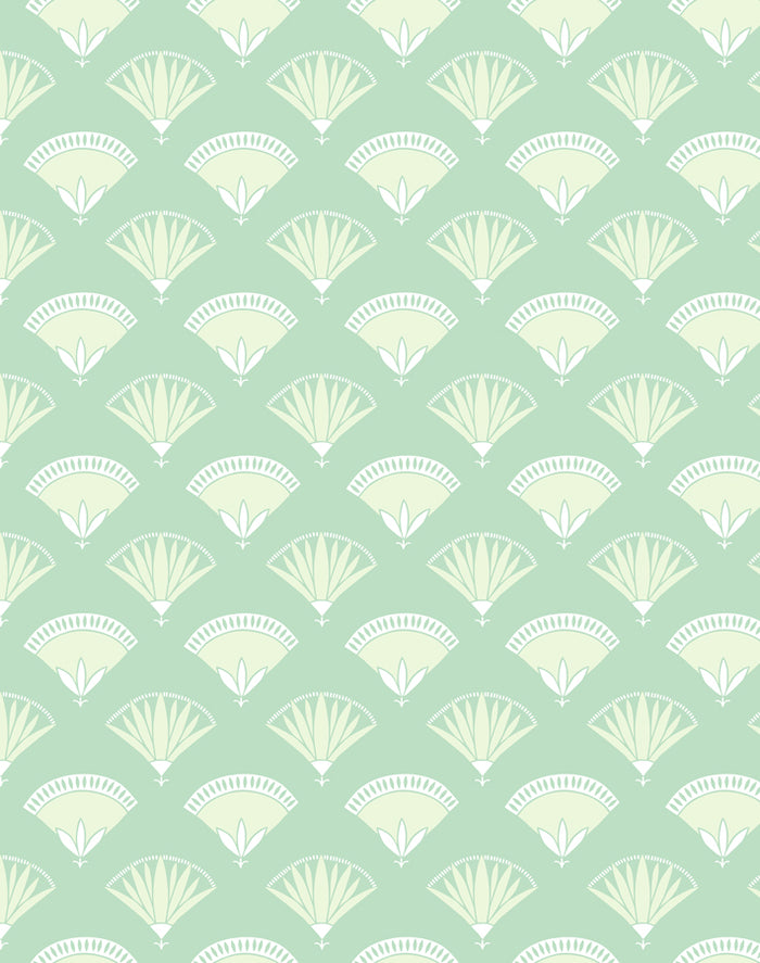 'Lotus Papyrus' Wallpaper by Tea Collection - Aventurine