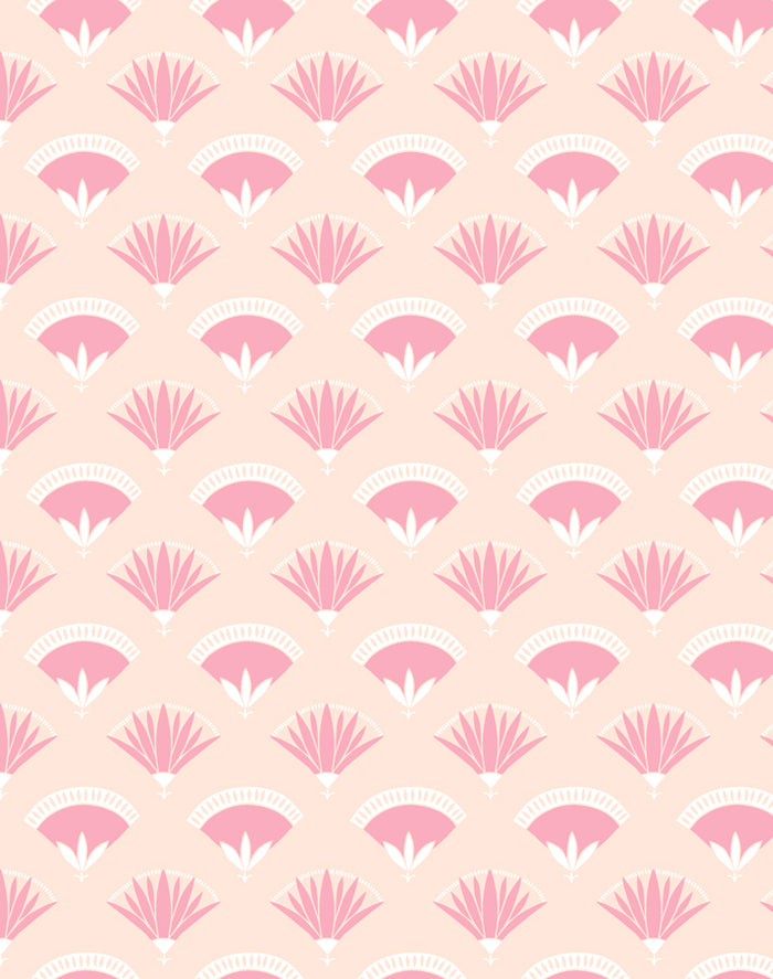 'Lotus Papyrus' Wallpaper by Tea Collection - Peach