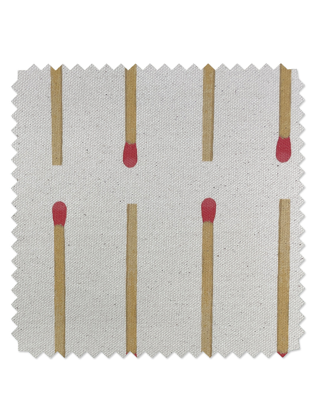 fabric by the yard matchstick natural on raw canvas