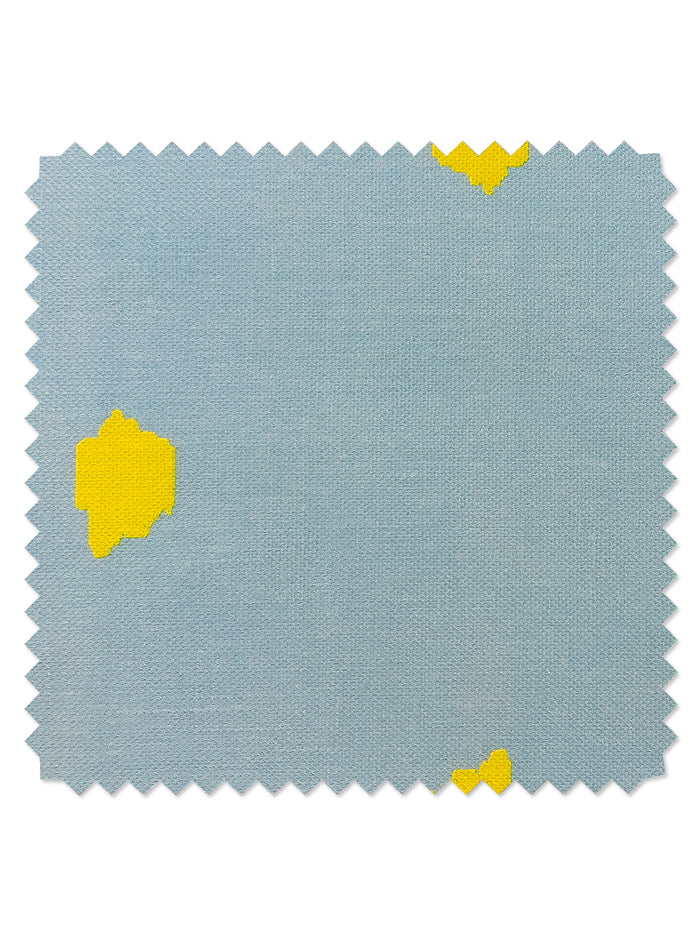 Tissu au mètre – Medina Dot – Bleu bébé sur lin