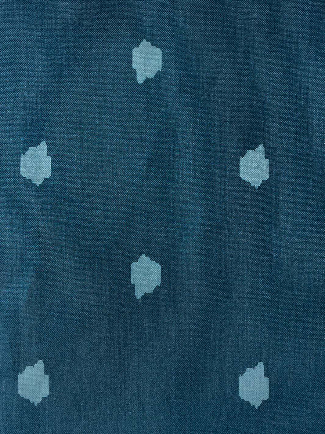 fabric by the yard medina dot cadet blue on linen