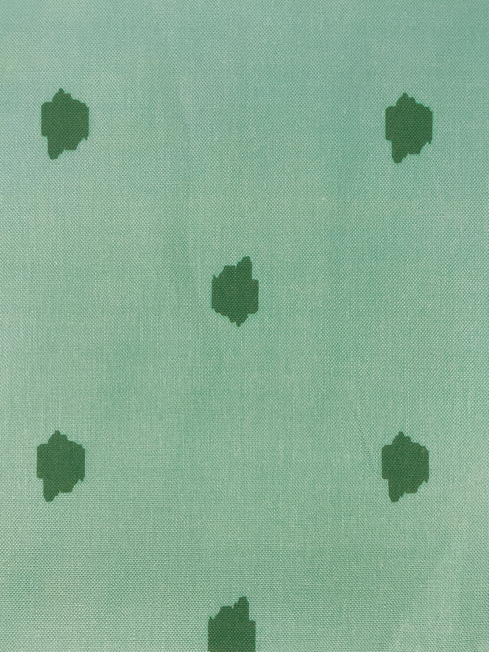 fabric by the yard medina dot mint on linen