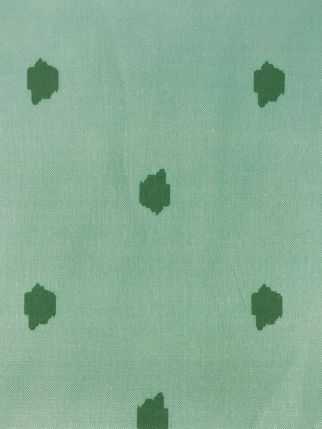 fabric by the yard medina dot mint on linen
