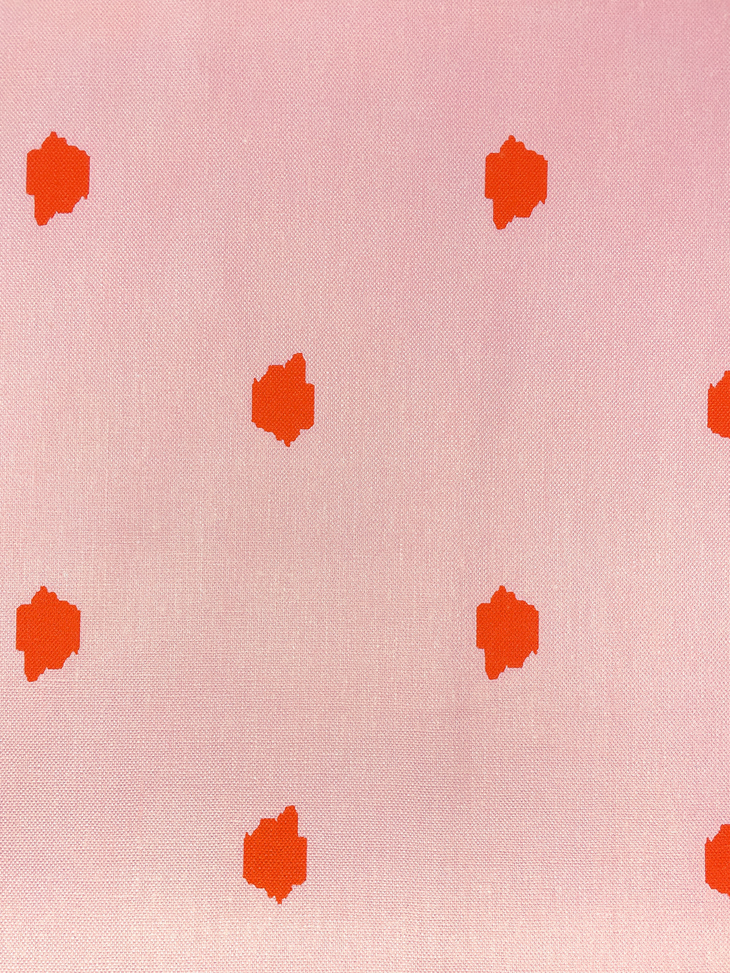 fabric by the yard medina dot shell on linen