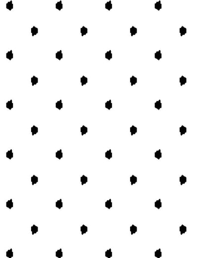 'Medina Dot' Wallpaper by Wallshoppe - White / Black
