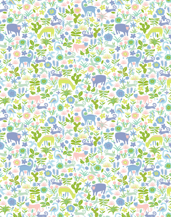 'Menagerie' Wallpaper by Tea Collection - Blush