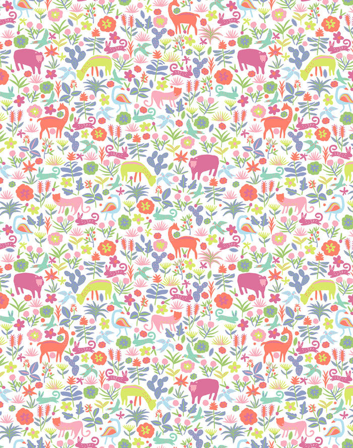 'Menagerie' Wallpaper by Tea Collection - Pink