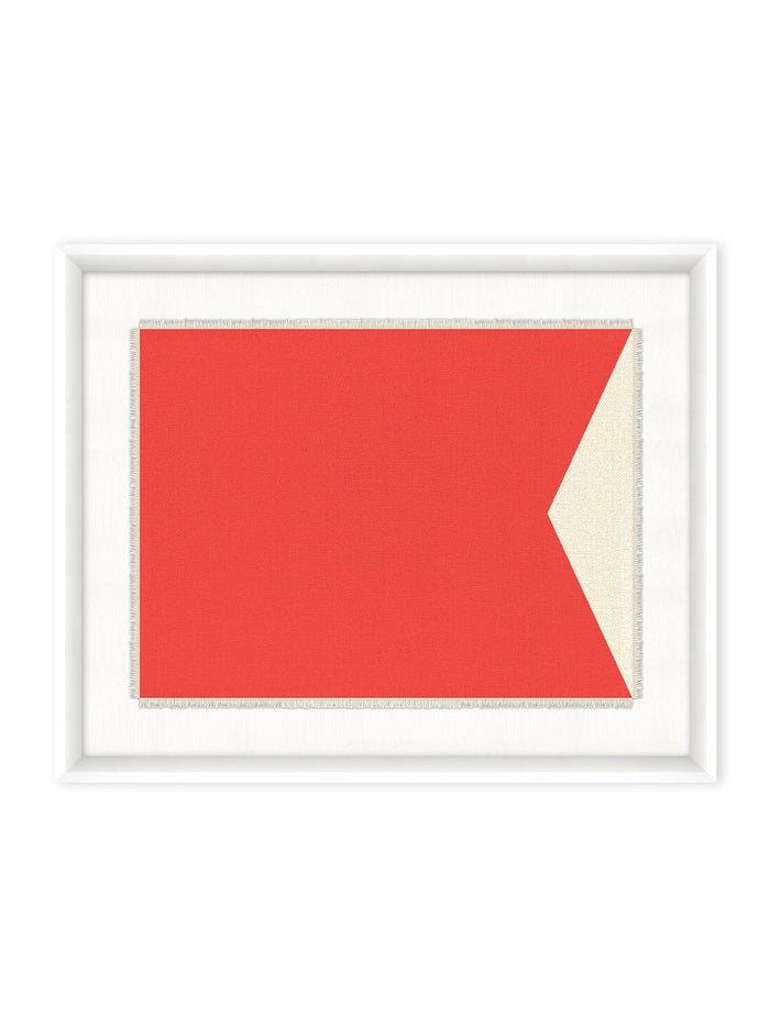 'Nautical Flag Textile 2' on Canvas by Nathan Turner Framed Art