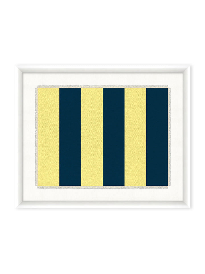 'Nautical Flag Textile 7' on Canvas by Nathan Turner Framed Art