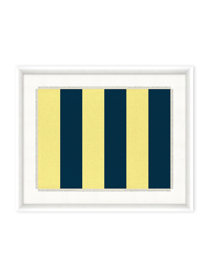 'Nautical Flag Textile 7' on Canvas by Nathan Turner Framed Art