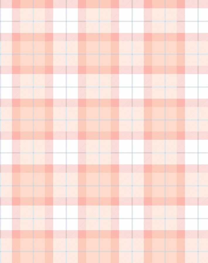 Oban Plaid' Wallpaper by Wallshoppe - Peach