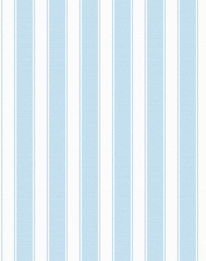 'Ojai Stripe' Wallpaper by Wallshoppe - Baby Blue