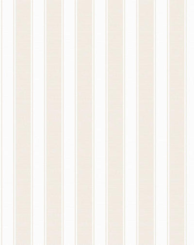 'Ojai Stripe' Wallpaper by Wallshoppe - Iced Chai